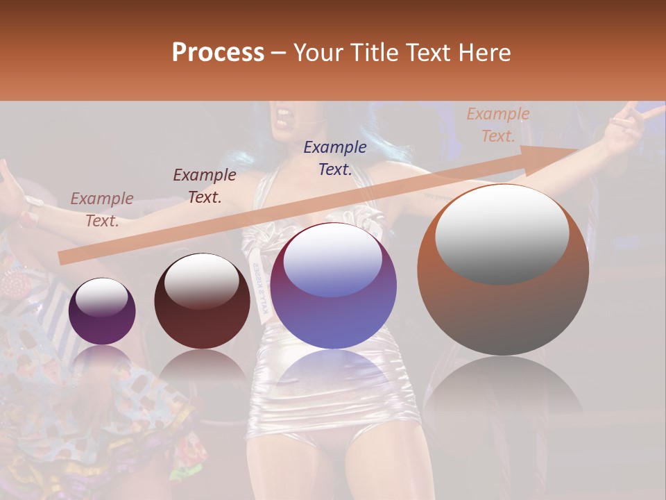 A Woman In A Silver Outfit On Stage PowerPoint Template