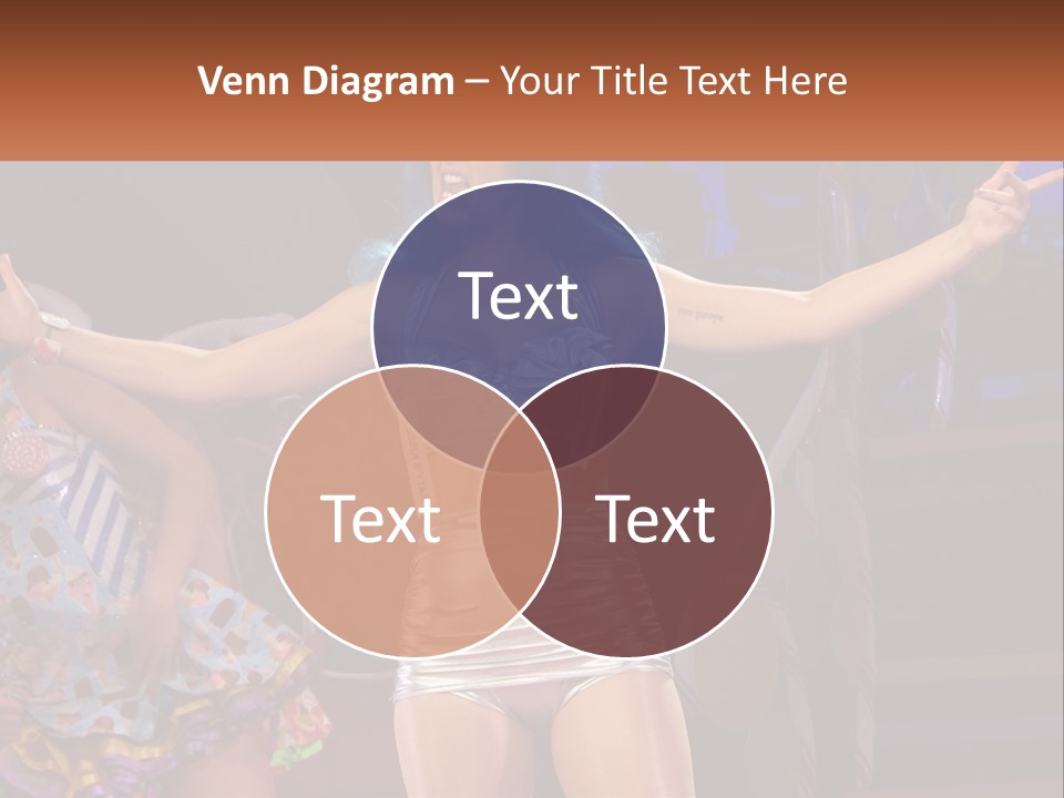 A Woman In A Silver Outfit On Stage PowerPoint Template