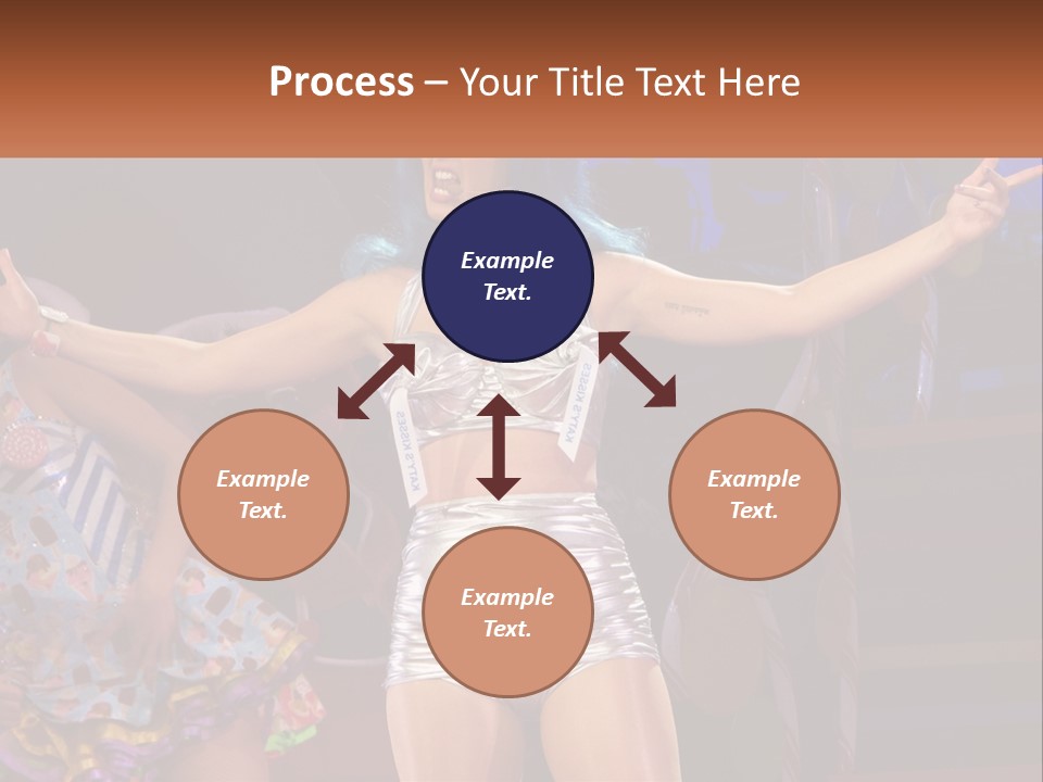 A Woman In A Silver Outfit On Stage PowerPoint Template