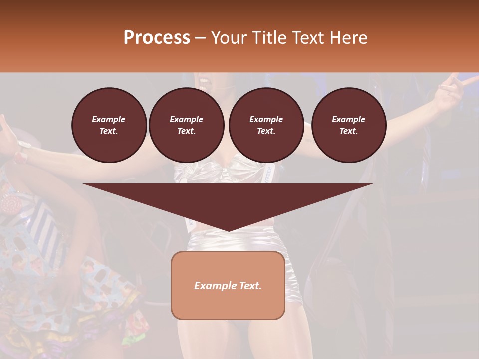 A Woman In A Silver Outfit On Stage PowerPoint Template