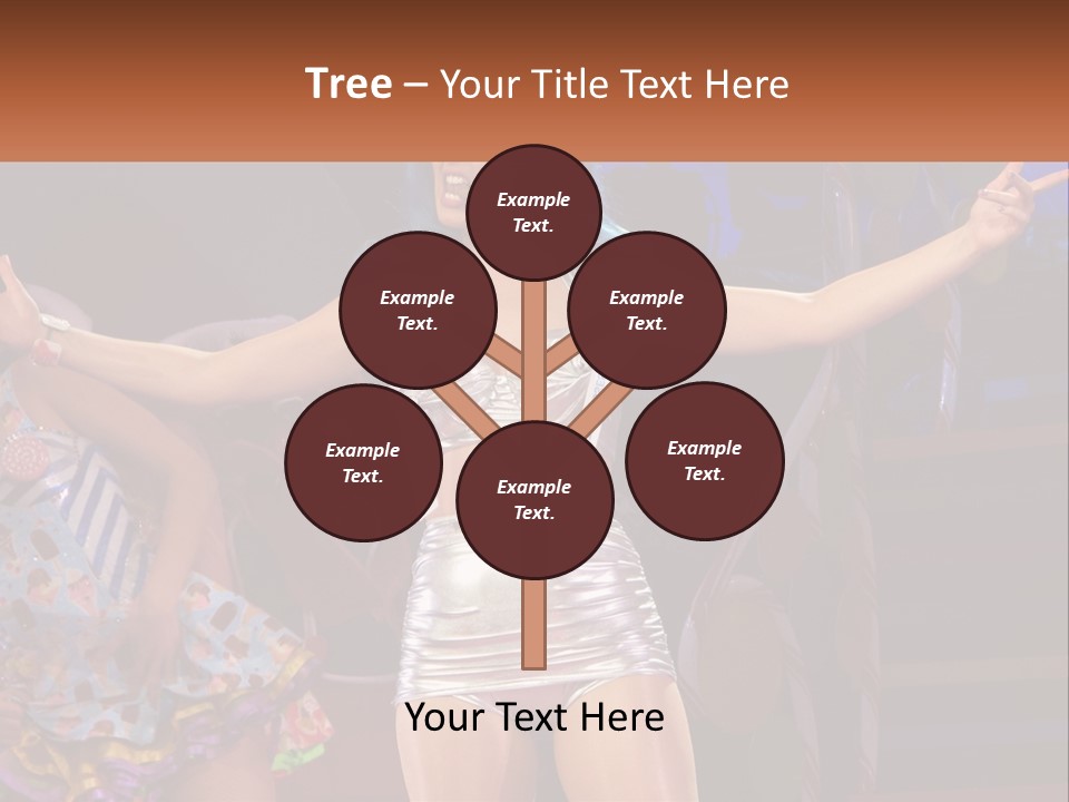 A Woman In A Silver Outfit On Stage PowerPoint Template