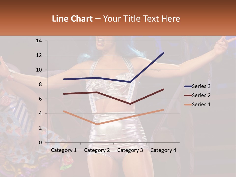 A Woman In A Silver Outfit On Stage PowerPoint Template