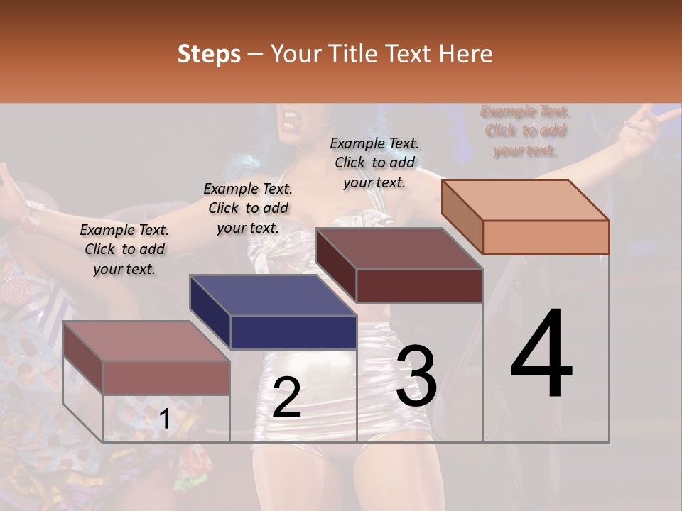 A Woman In A Silver Outfit On Stage PowerPoint Template