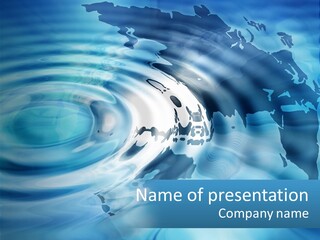 A Powerpoint Presentation With A World Map In The Background PowerPoint Template