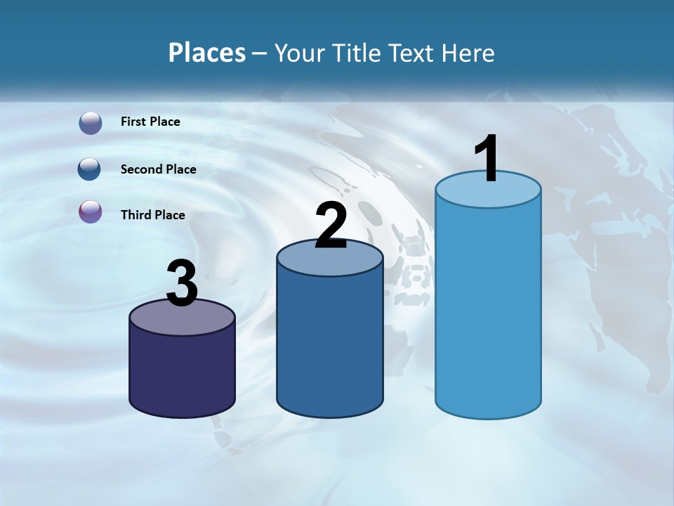 A Powerpoint Presentation With A World Map In The Background PowerPoint Template