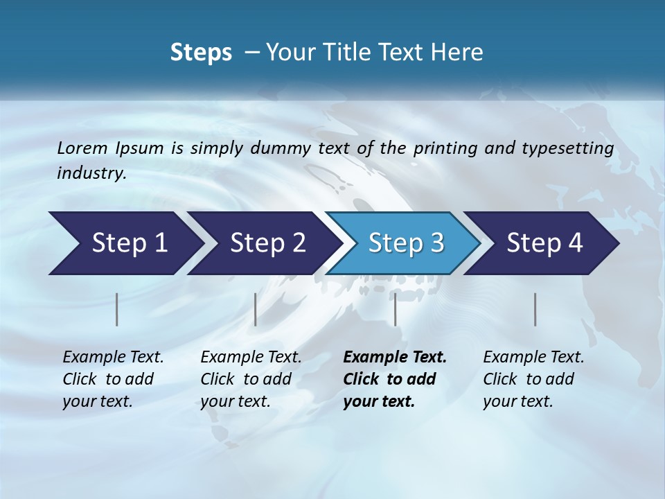 A Powerpoint Presentation With A World Map In The Background PowerPoint Template