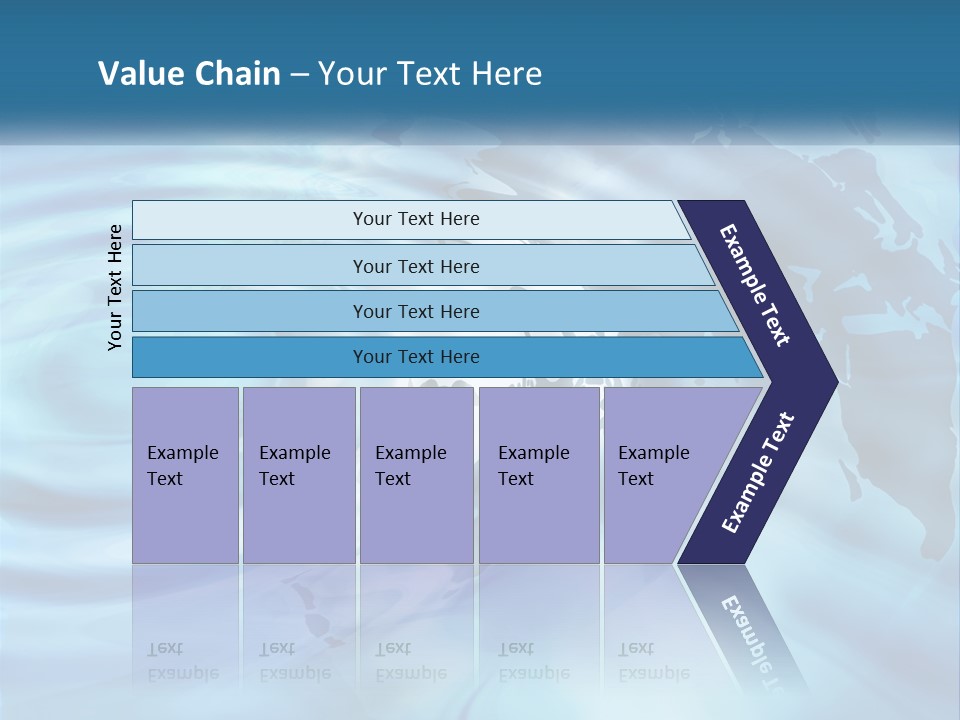 A Powerpoint Presentation With A World Map In The Background PowerPoint Template