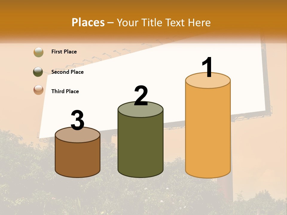 A Billboard With Birds Sitting On Top Of It PowerPoint Template