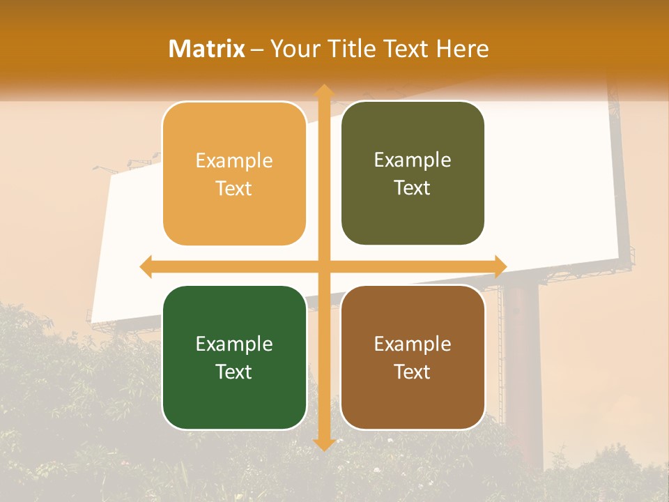 A Billboard With Birds Sitting On Top Of It PowerPoint Template