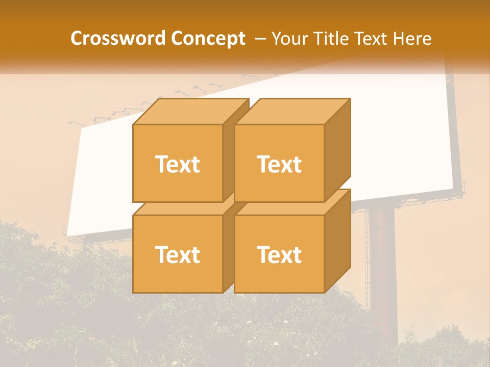 A Billboard With Birds Sitting On Top Of It PowerPoint Template