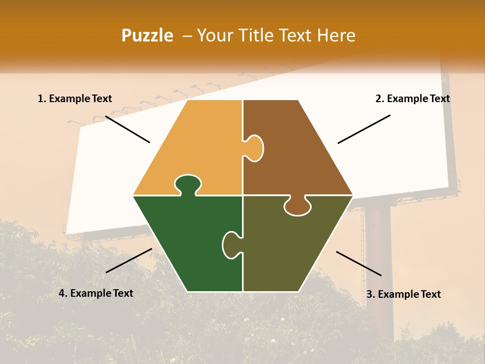 A Billboard With Birds Sitting On Top Of It PowerPoint Template