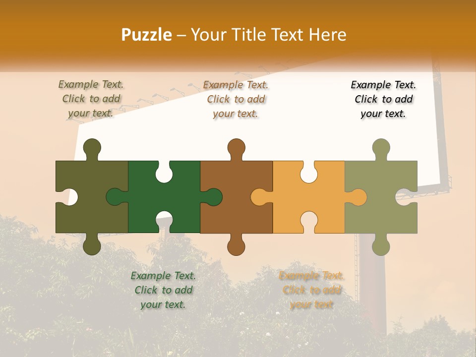 A Billboard With Birds Sitting On Top Of It PowerPoint Template