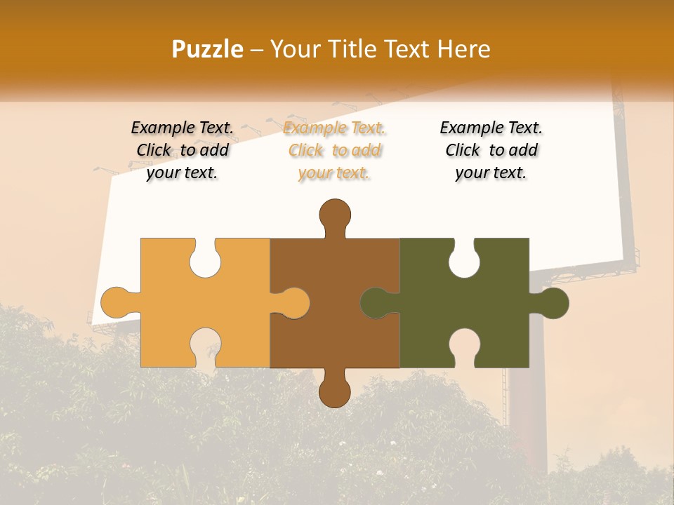 A Billboard With Birds Sitting On Top Of It PowerPoint Template