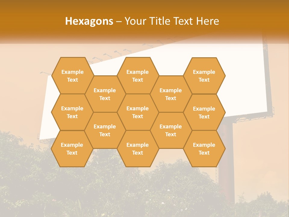 A Billboard With Birds Sitting On Top Of It PowerPoint Template