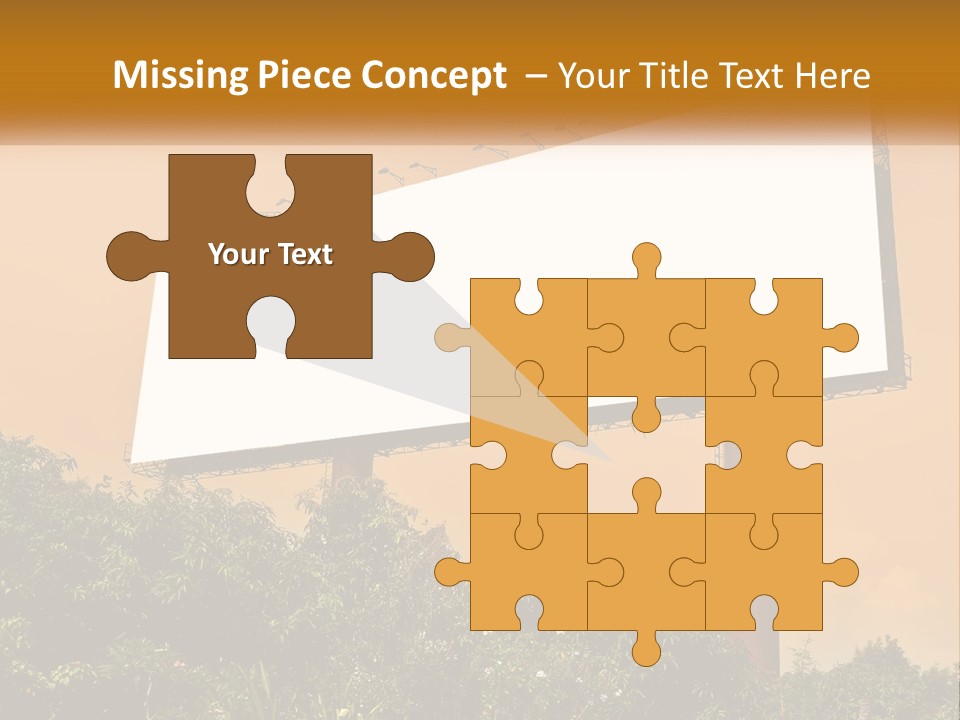 A Billboard With Birds Sitting On Top Of It PowerPoint Template