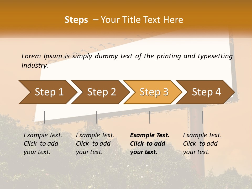 A Billboard With Birds Sitting On Top Of It PowerPoint Template