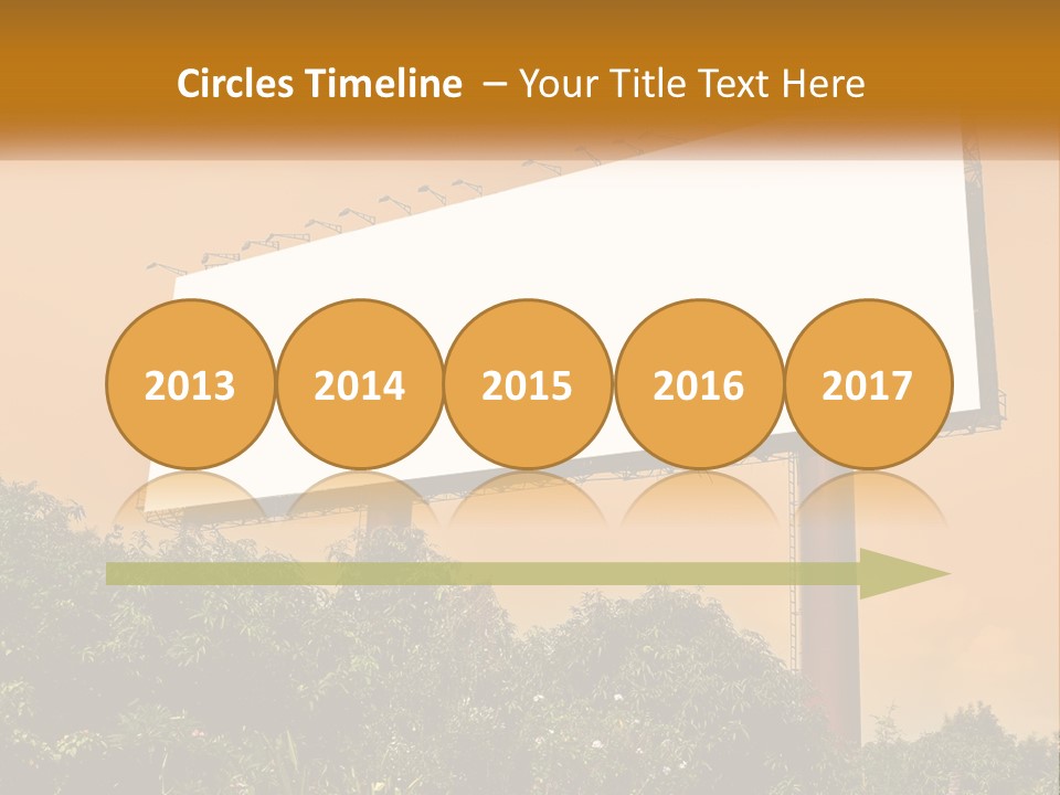 A Billboard With Birds Sitting On Top Of It PowerPoint Template