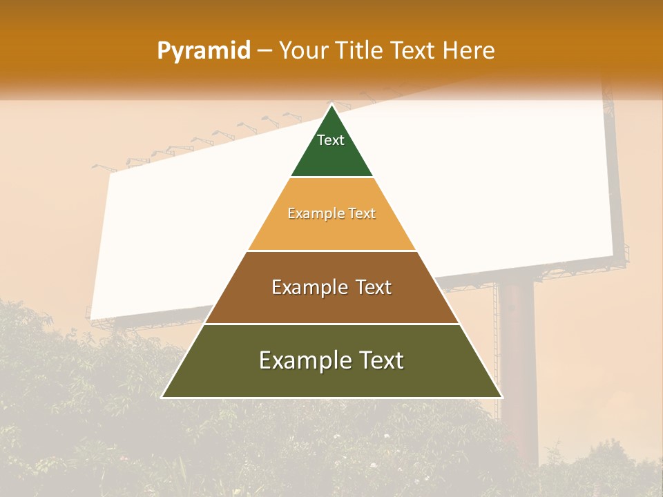 A Billboard With Birds Sitting On Top Of It PowerPoint Template