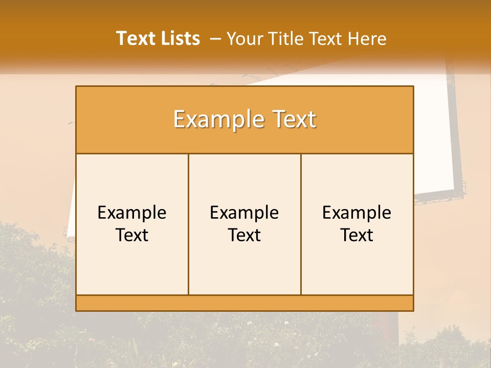 A Billboard With Birds Sitting On Top Of It PowerPoint Template