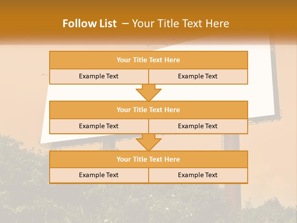 A Billboard With Birds Sitting On Top Of It PowerPoint Template