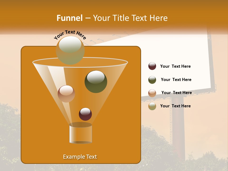 A Billboard With Birds Sitting On Top Of It PowerPoint Template