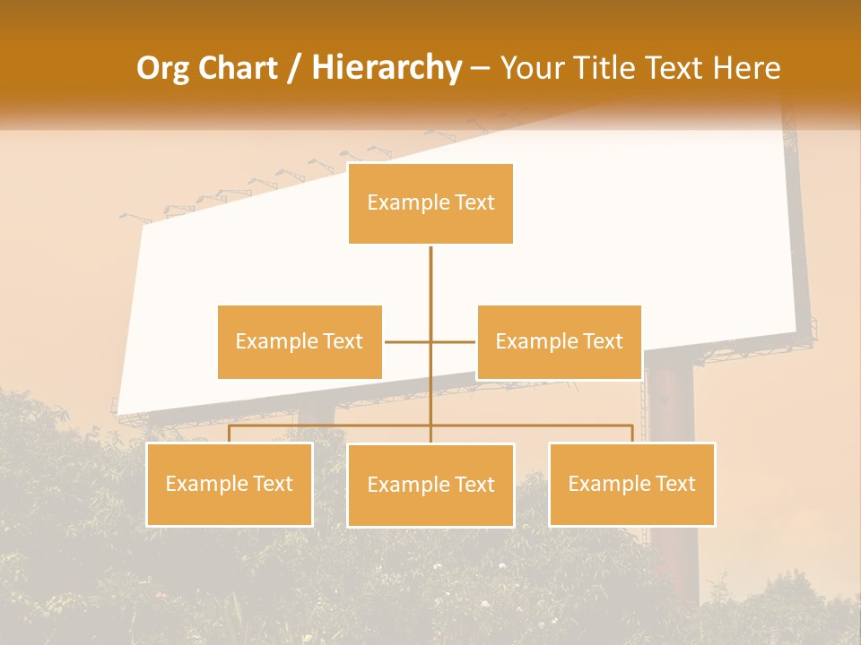 A Billboard With Birds Sitting On Top Of It PowerPoint Template