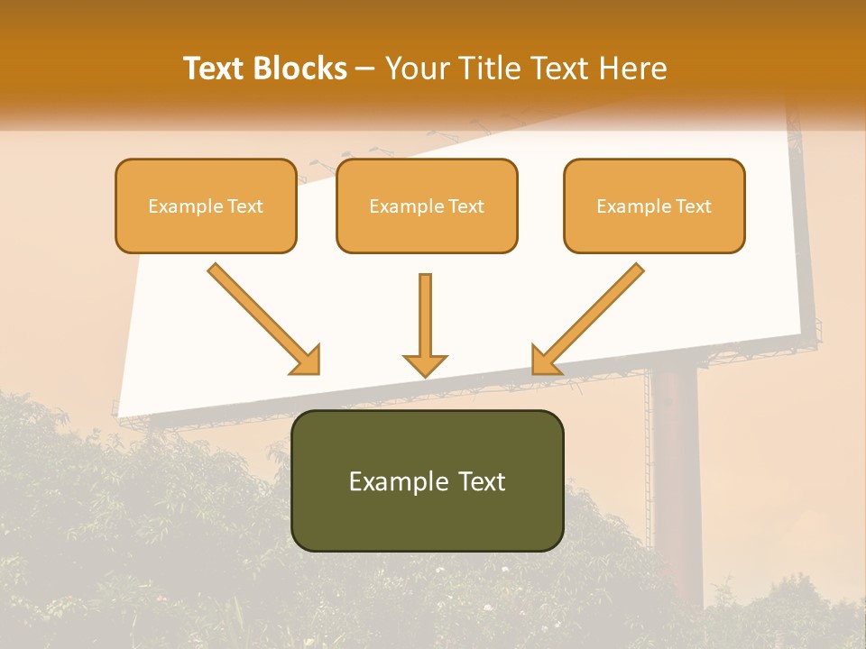A Billboard With Birds Sitting On Top Of It PowerPoint Template