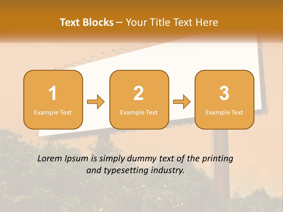 A Billboard With Birds Sitting On Top Of It PowerPoint Template