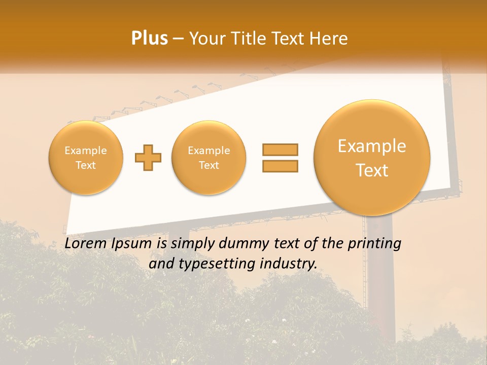 A Billboard With Birds Sitting On Top Of It PowerPoint Template