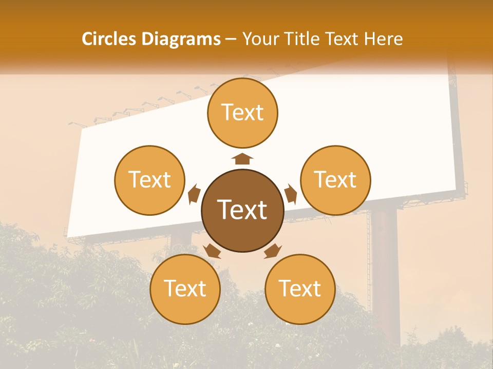 A Billboard With Birds Sitting On Top Of It PowerPoint Template