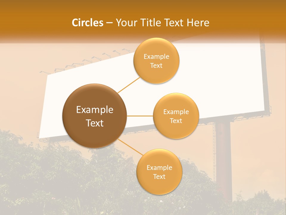 A Billboard With Birds Sitting On Top Of It PowerPoint Template