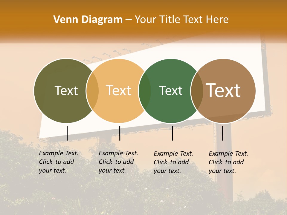 A Billboard With Birds Sitting On Top Of It PowerPoint Template