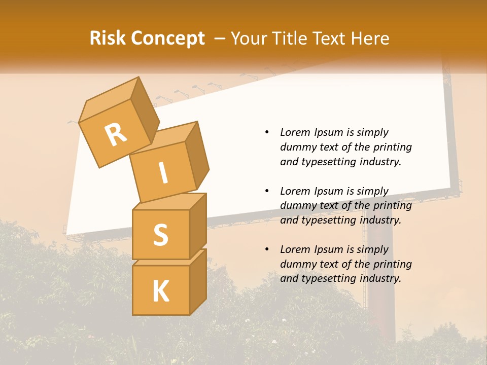 A Billboard With Birds Sitting On Top Of It PowerPoint Template