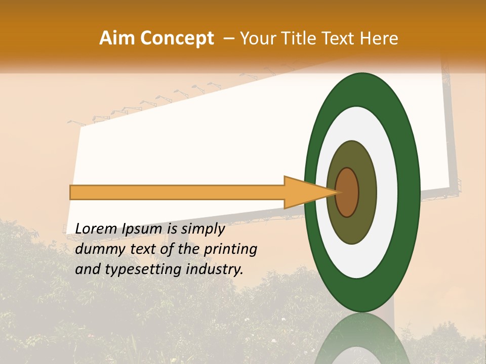 A Billboard With Birds Sitting On Top Of It PowerPoint Template