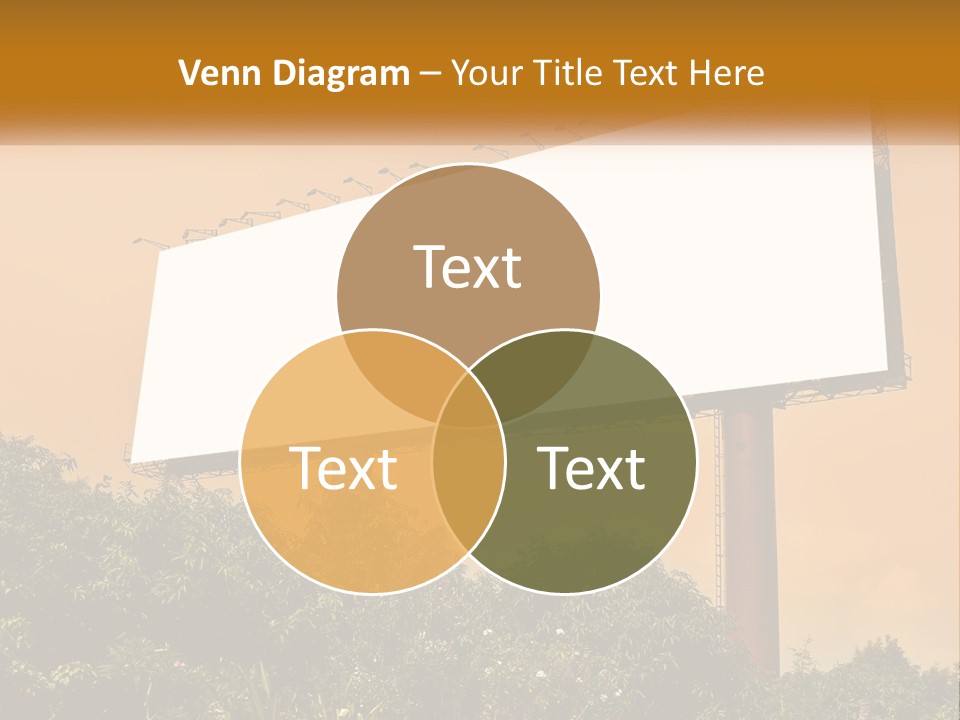 A Billboard With Birds Sitting On Top Of It PowerPoint Template