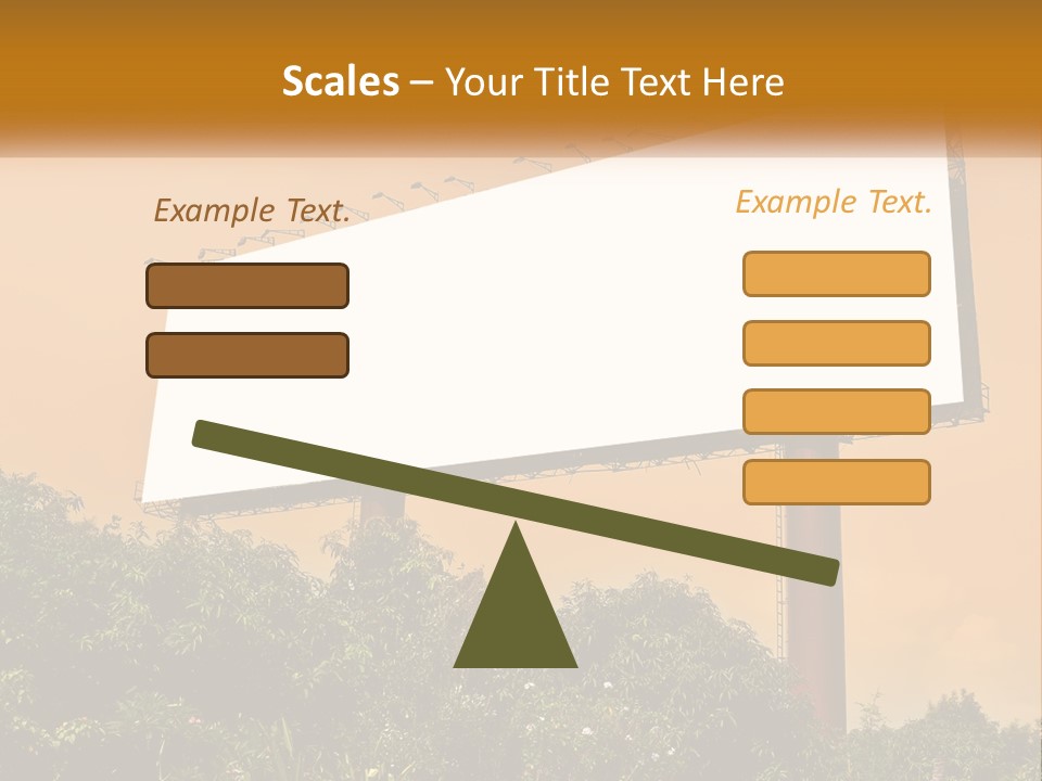 A Billboard With Birds Sitting On Top Of It PowerPoint Template