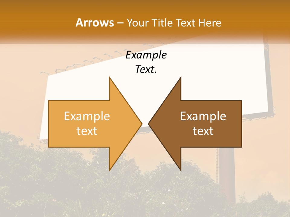 A Billboard With Birds Sitting On Top Of It PowerPoint Template
