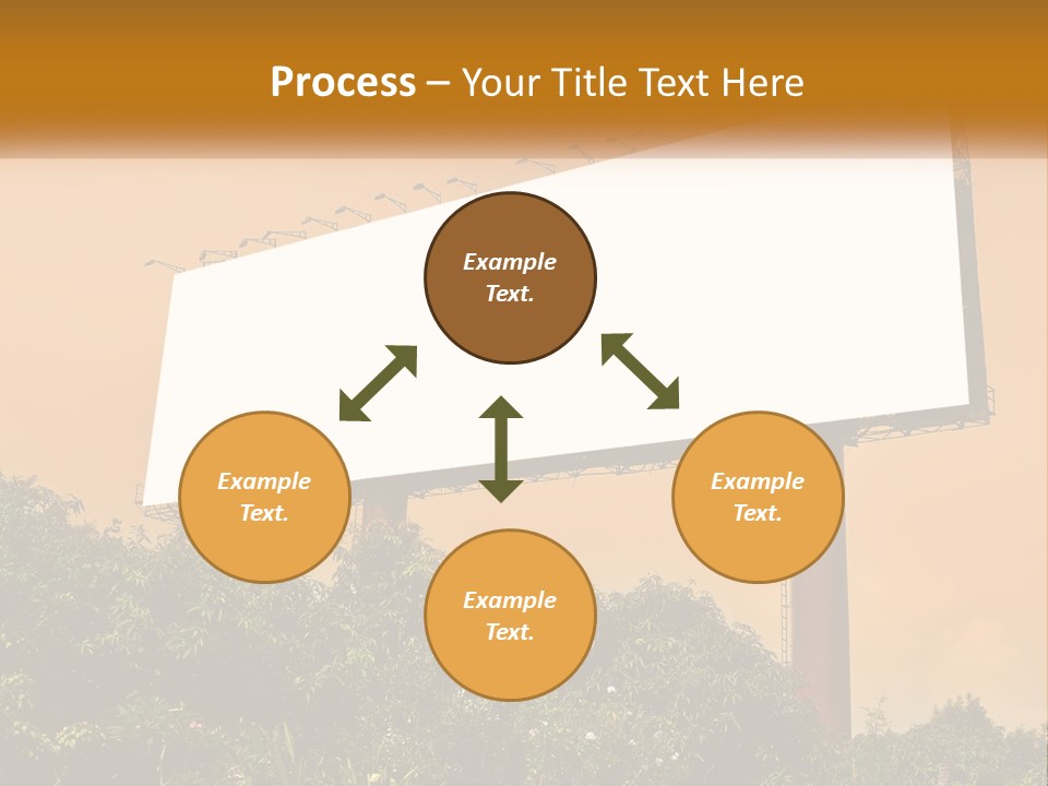 A Billboard With Birds Sitting On Top Of It PowerPoint Template