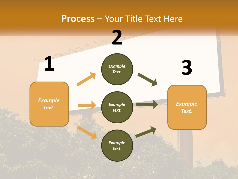 A Billboard With Birds Sitting On Top Of It PowerPoint Template