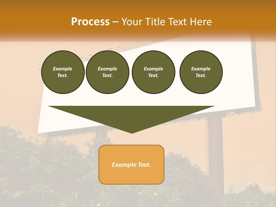A Billboard With Birds Sitting On Top Of It PowerPoint Template