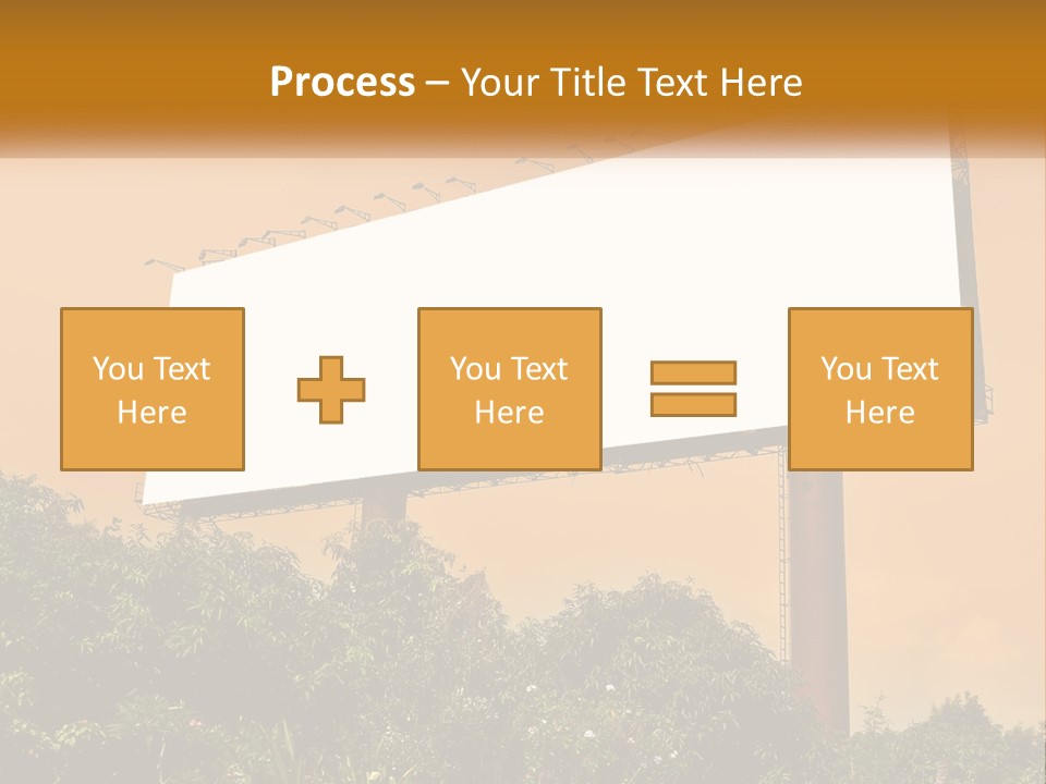A Billboard With Birds Sitting On Top Of It PowerPoint Template