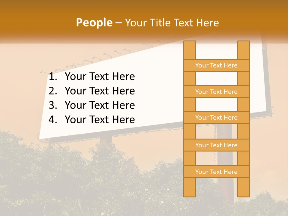 A Billboard With Birds Sitting On Top Of It PowerPoint Template