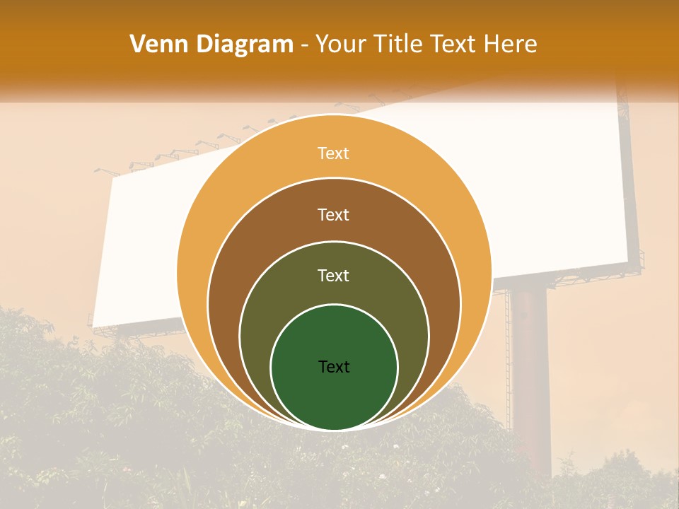 A Billboard With Birds Sitting On Top Of It PowerPoint Template
