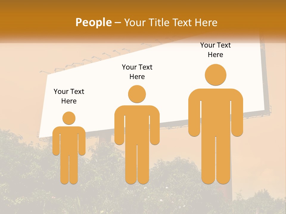 A Billboard With Birds Sitting On Top Of It PowerPoint Template