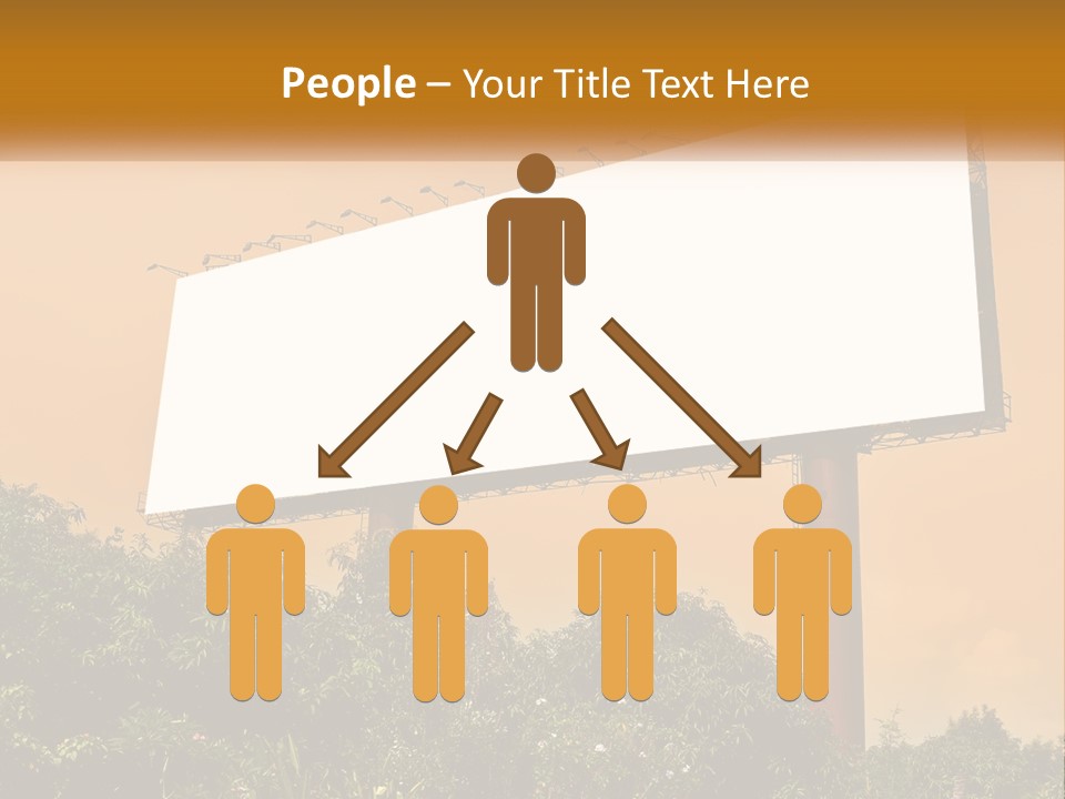 A Billboard With Birds Sitting On Top Of It PowerPoint Template