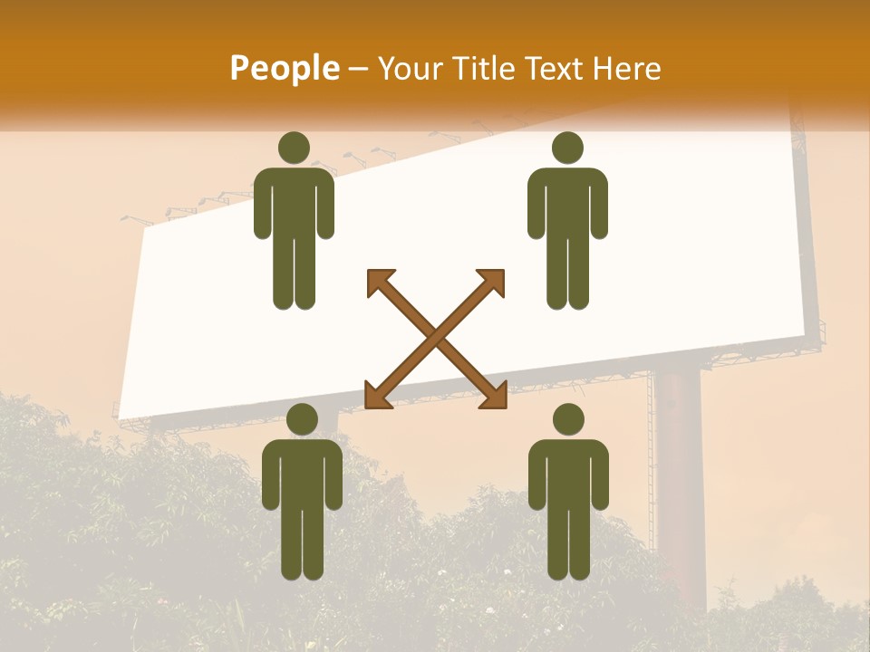 A Billboard With Birds Sitting On Top Of It PowerPoint Template