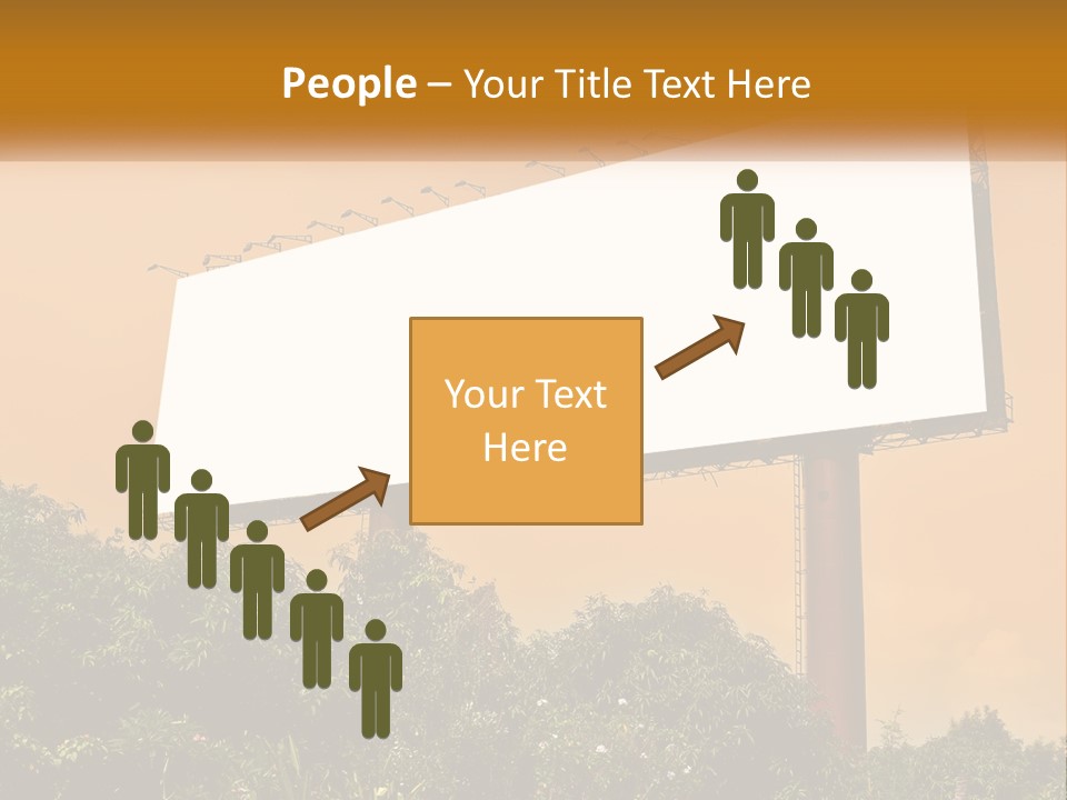 A Billboard With Birds Sitting On Top Of It PowerPoint Template