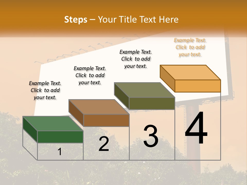 A Billboard With Birds Sitting On Top Of It PowerPoint Template