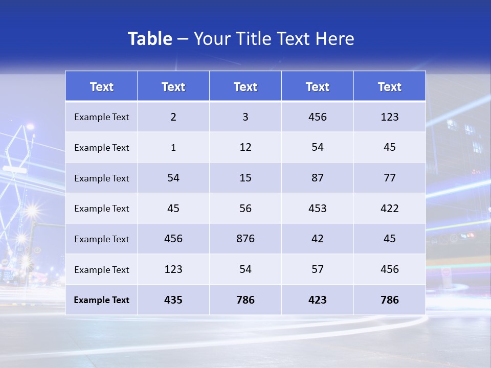 A Powerpoint Presentation Is Shown With A Cityscape In The Background PowerPoint Template