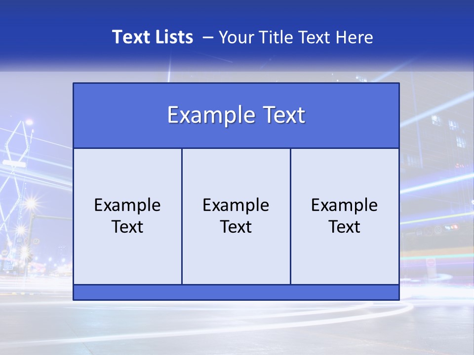A Powerpoint Presentation Is Shown With A Cityscape In The Background PowerPoint Template